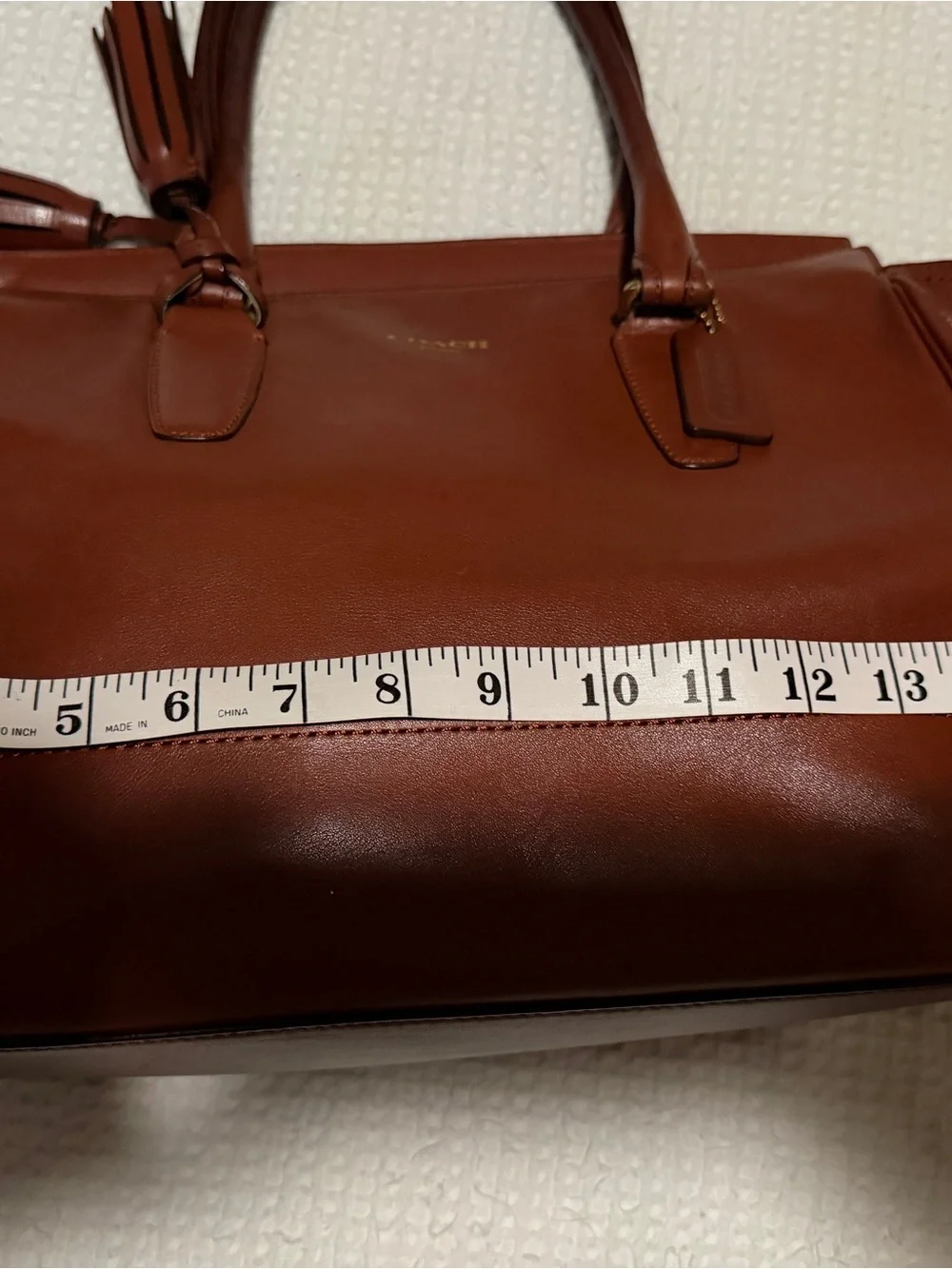 Coach smooth leather